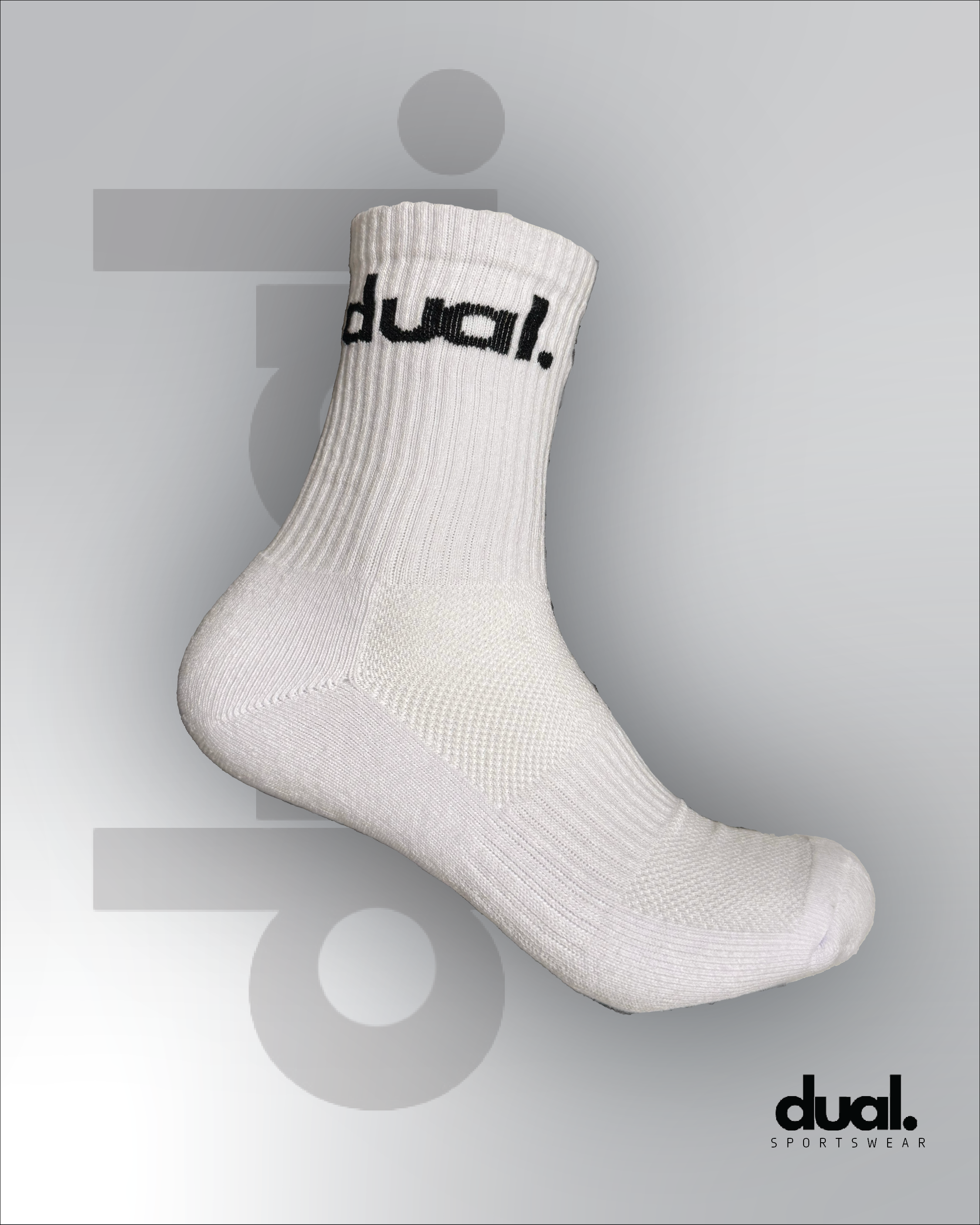 DUAL Performance No Grips - White