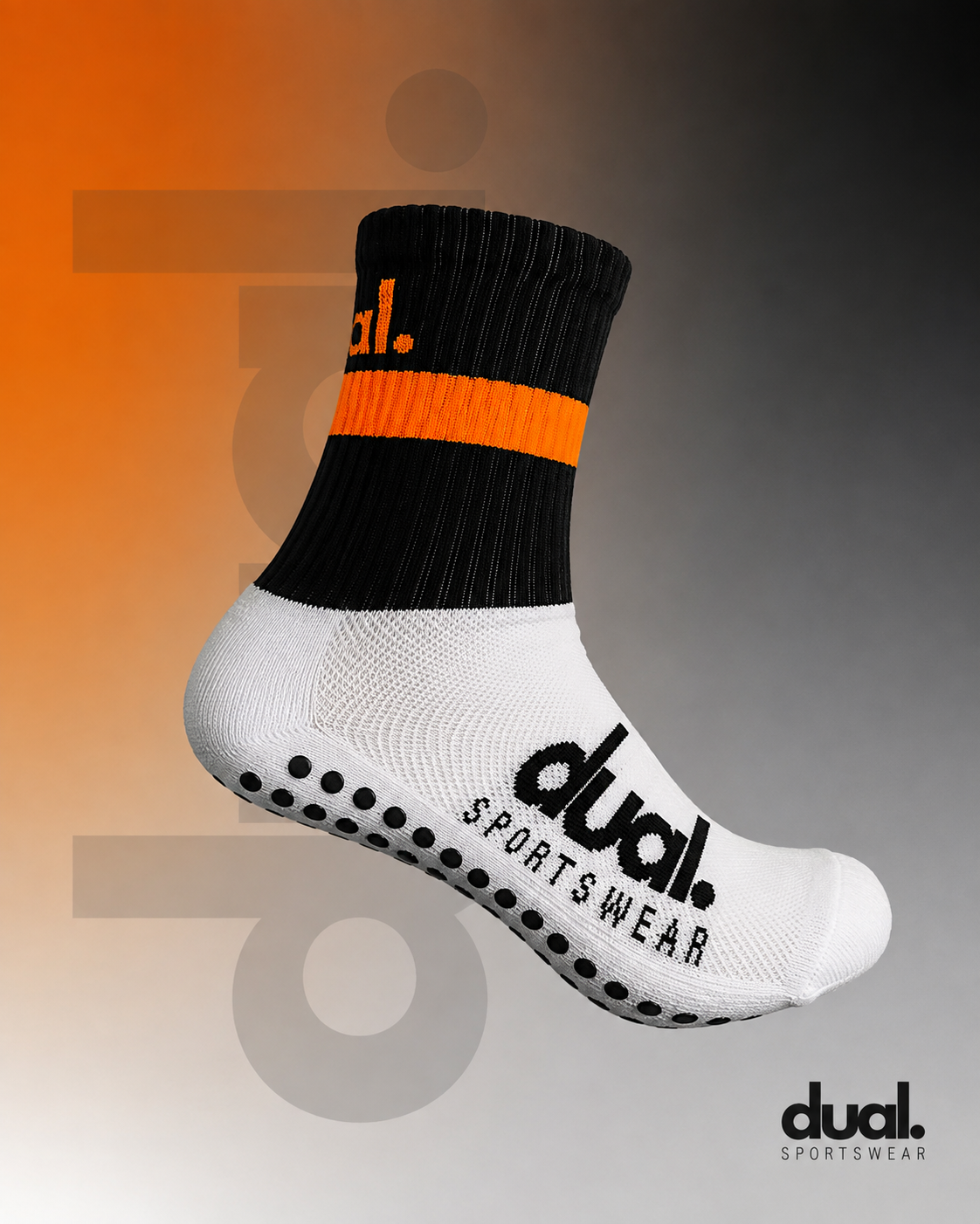 DUAL Performance Socks - Black / Orange